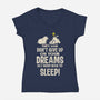Don't Give Up On Your Dreams-Womens-V-Neck-Tee-turborat14