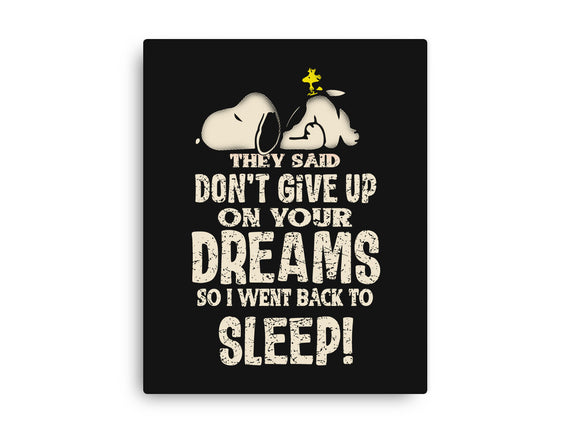 Don't Give Up On Your Dreams