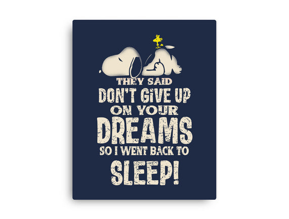 Don't Give Up On Your Dreams