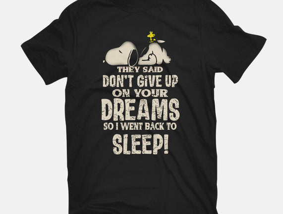 Don't Give Up On Your Dreams