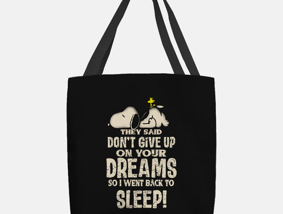 Don't Give Up On Your Dreams