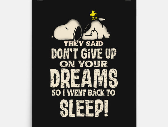 Don't Give Up On Your Dreams