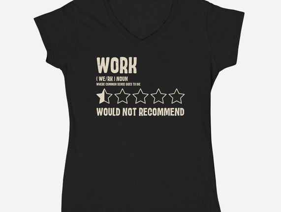 Would Not Reccomend