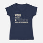 Would Not Reccomend-Womens-V-Neck-Tee-turborat14