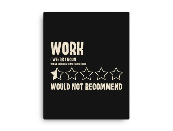 Would Not Reccomend