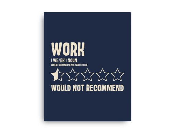 Would Not Reccomend