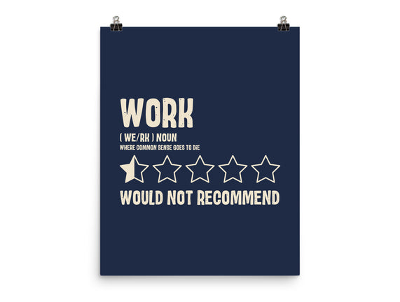 Would Not Reccomend