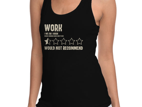 Would Not Reccomend
