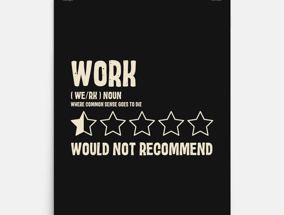 Would Not Reccomend