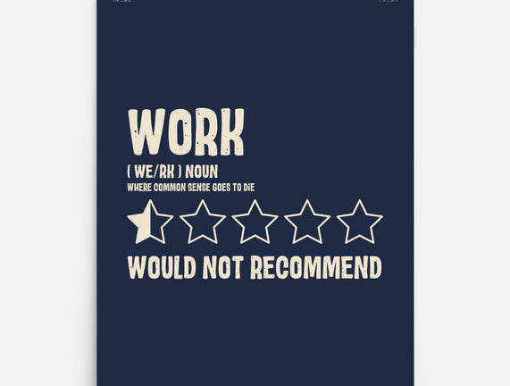 Would Not Reccomend