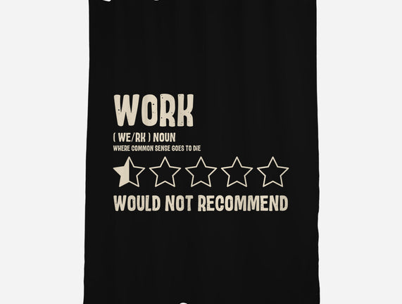 Would Not Reccomend