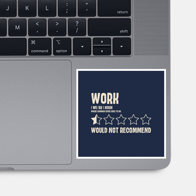 Would Not Reccomend-None-Glossy-Sticker-turborat14