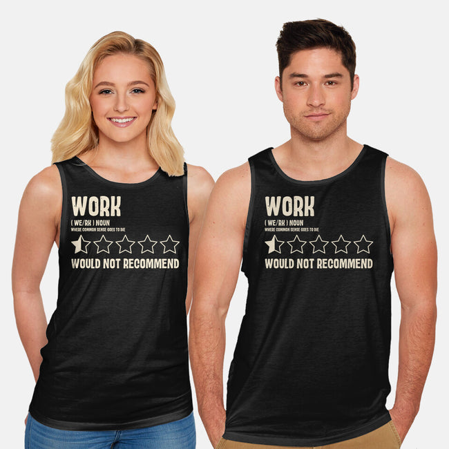 Would Not Reccomend-Unisex-Basic-Tank-turborat14
