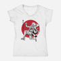 The Awakening Of Sun God Sumi-e-Womens-V-Neck-Tee-DrMonekers