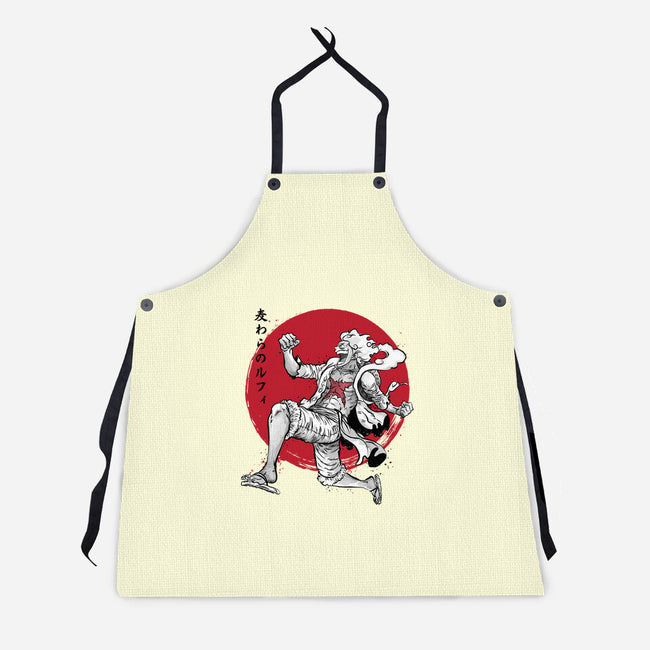 The Awakening Of Sun God Sumi-e-Unisex-Kitchen-Apron-DrMonekers
