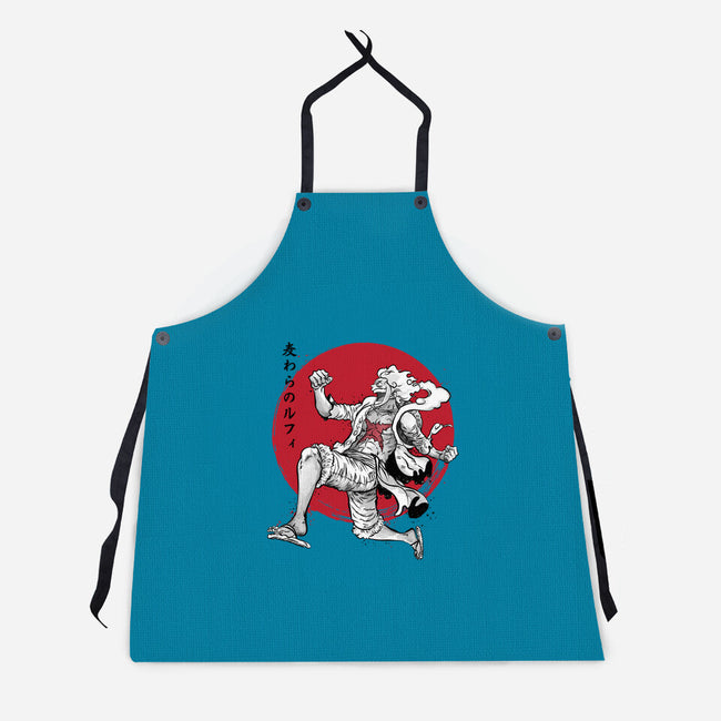 The Awakening Of Sun God Sumi-e-Unisex-Kitchen-Apron-DrMonekers