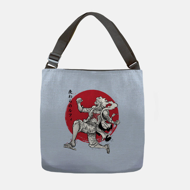 The Awakening Of Sun God Sumi-e-None-Adjustable Tote-Bag-DrMonekers