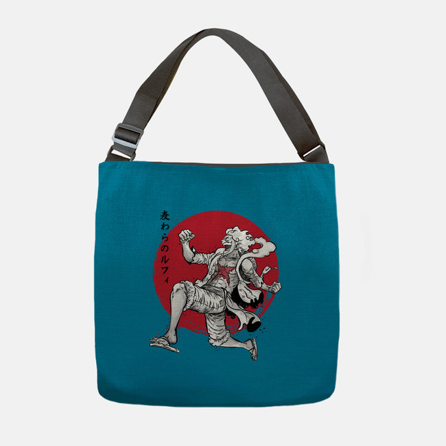 The Awakening Of Sun God Sumi-e-None-Adjustable Tote-Bag-DrMonekers