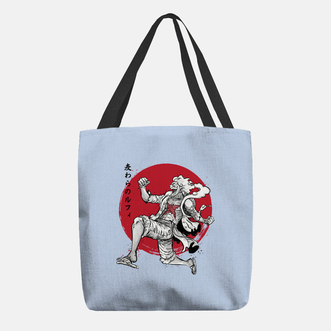 The Awakening Of Sun God Sumi-e-None-Basic Tote-Bag-DrMonekers