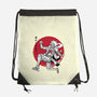 The Awakening Of Sun God Sumi-e-None-Drawstring-Bag-DrMonekers