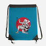 The Awakening Of Sun God Sumi-e-None-Drawstring-Bag-DrMonekers
