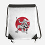 The Awakening Of Sun God Sumi-e-None-Drawstring-Bag-DrMonekers