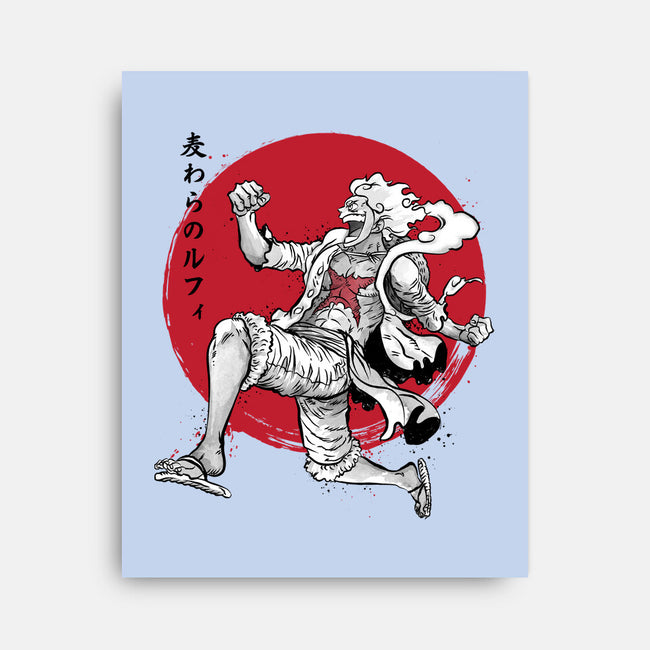 The Awakening Of Sun God Sumi-e-None-Stretched-Canvas-DrMonekers