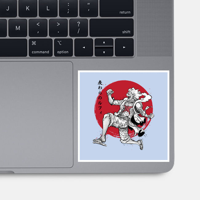 The Awakening Of Sun God Sumi-e-None-Glossy-Sticker-DrMonekers