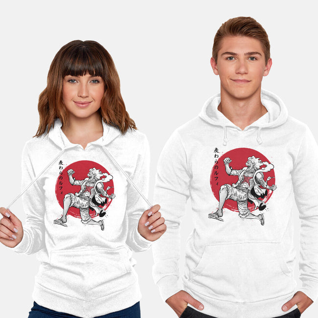 The Awakening Of Sun God Sumi-e-Unisex-Pullover-Sweatshirt-DrMonekers