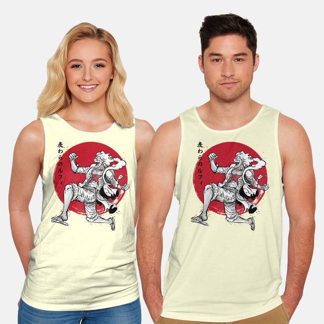 The Awakening Of Sun God Sumi-e-Unisex-Basic-Tank-DrMonekers