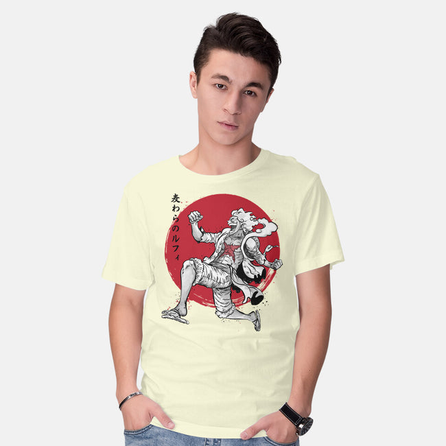 The Awakening Of Sun God Sumi-e-Mens-Basic-Tee-DrMonekers