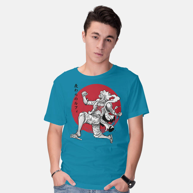 The Awakening Of Sun God Sumi-e-Mens-Basic-Tee-DrMonekers