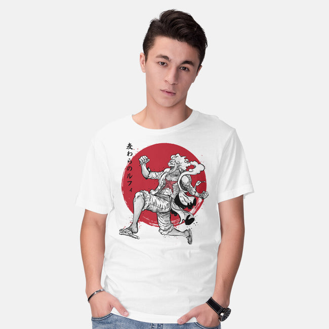 The Awakening Of Sun God Sumi-e-Mens-Basic-Tee-DrMonekers