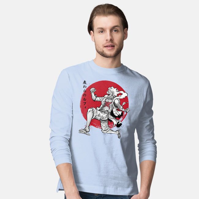 The Awakening Of Sun God Sumi-e-Mens-Long Sleeved-Tee-DrMonekers