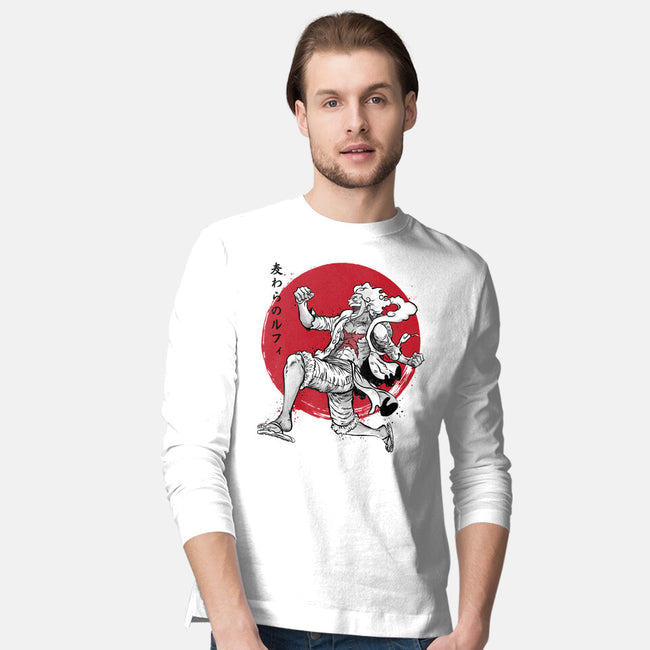 The Awakening Of Sun God Sumi-e-Mens-Long Sleeved-Tee-DrMonekers