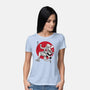 The Awakening Of Sun God Sumi-e-Womens-Basic-Tee-DrMonekers