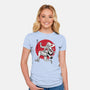 The Awakening Of Sun God Sumi-e-Womens-Fitted-Tee-DrMonekers