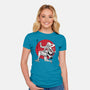 The Awakening Of Sun God Sumi-e-Womens-Fitted-Tee-DrMonekers