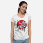 The Awakening Of Sun God Sumi-e-Womens-V-Neck-Tee-DrMonekers