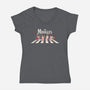 The Moogles-Womens-V-Neck-Tee-2DFeer