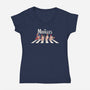 The Moogles-Womens-V-Neck-Tee-2DFeer