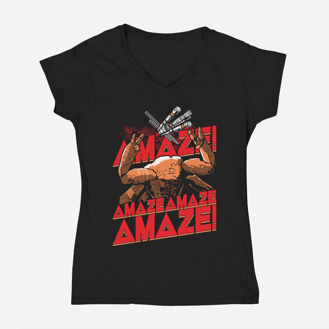 Project Amaze-Womens-V-Neck-Tee-everdream