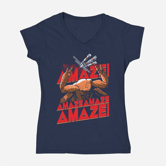 Project Amaze-Womens-V-Neck-Tee-everdream
