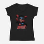 Invincible Nobody-Womens-V-Neck-Tee-Samuel