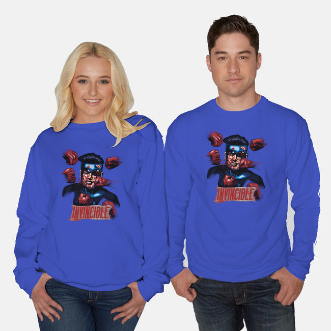 Invincible Nobody-Unisex-Crew Neck-Sweatshirt-Samuel