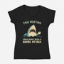 Could Have Been A Shark Attack-Womens-V-Neck-Tee-kg07
