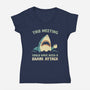 Could Have Been A Shark Attack-Womens-V-Neck-Tee-kg07