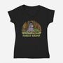 Forest Grump-Womens-V-Neck-Tee-kg07