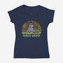 Forest Grump-Womens-V-Neck-Tee-kg07