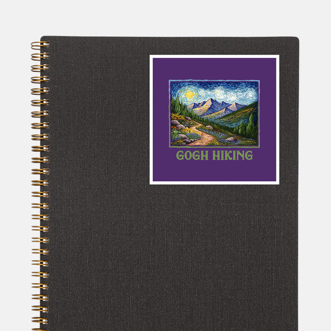 Gogh Hiking-None-Glossy-Sticker-kg07